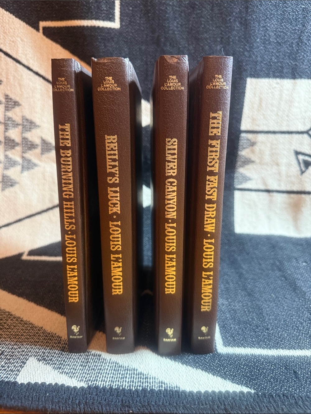 Louis L'Amour Decorative Brown Leather-Look Book Set - Home Accents